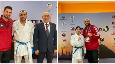 مصر تضمن ميداليتين وتنافس على الثالثة في أول أيام بطولة البريميرليج للكاراتيه