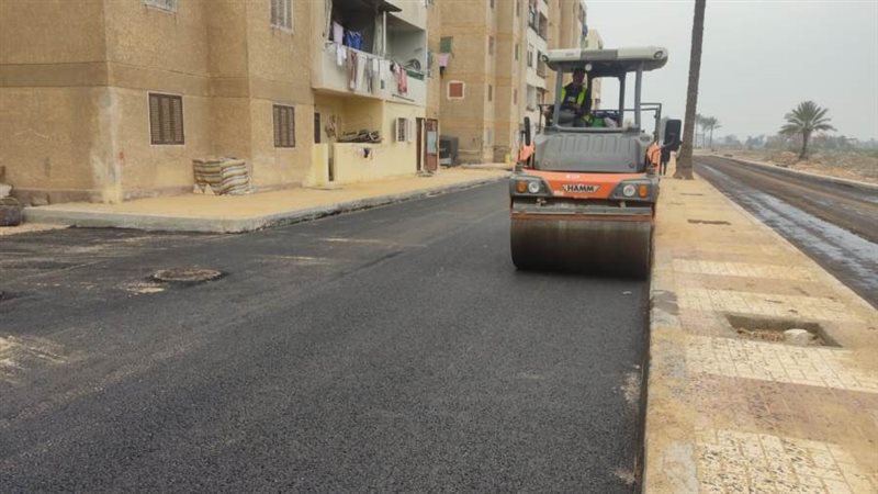 رصف الطريق الدائرى