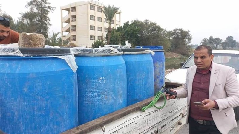 ضبط كميات من اللبن