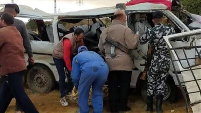 إصابة 15 في حادث انقلاب ميكروباص بالإسماعيلية