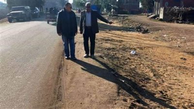 محافظ الشرقية يتفقد أعمال تغطية طريق أبو حاكم ويأمر بمصادرة السيراميك المشون بالطريق العام 