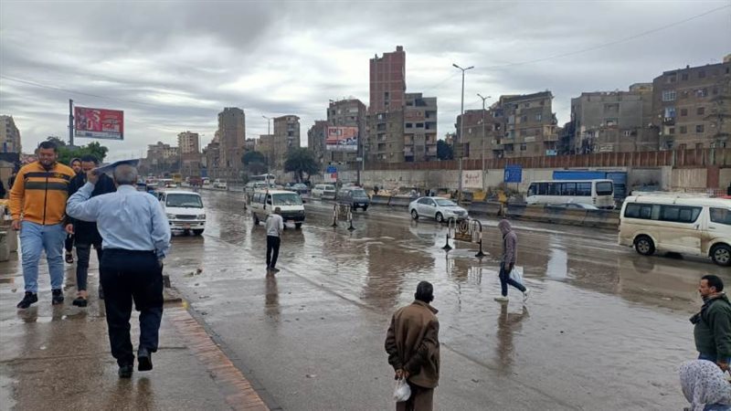 أمطار غزيرة بالقليوبية