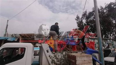 حملة مكبرة لإزالةالإشغالات بشوارع كفر الشيخ