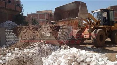 تنفيذ 20 قرار إزالة تعدٍّ على أراضي الدولة بكفر الشيخ