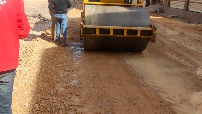 استمرار أعمال رصف