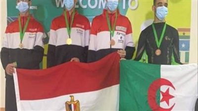 أحمد السداوي يحرز ذهبية أفريقيا  لسلاح السيف شباب بنيجيريا