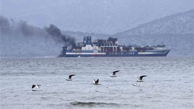 ارتفاع حصيلة ضحايا حريق العبارة الإيطالية في اليونان