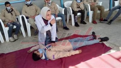 استمرار الدورة التدريبية للإسعافات الأولية بمراكز شباب كفر الشيخ