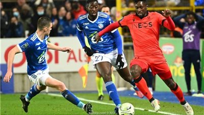 نيس وستراسبورج يتعادلان سلبيا بالدوري الفرنسي لكرة القدم