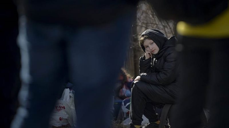 النزوح الجماعي للأوكرانيين