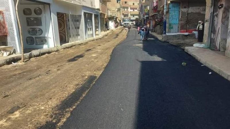 رصف شوارع مطاي