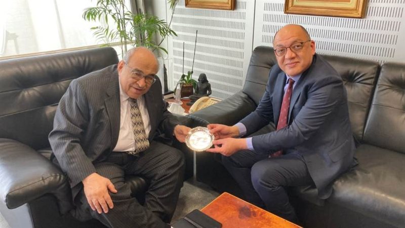 د. مصطفي الفقي يستقبل