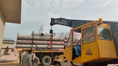 استكمال توريد مهمات محطة معالجة مصيف بلطيم