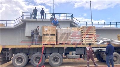 وصول معدات تشغيل محطة المعالجة الخاصة ببلطيم