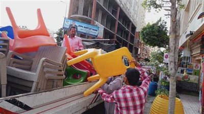 رفع ٦٥١ حالة إشغال طريق ومصادرة ٢٠ شيشة في حملة بالبحيرة 