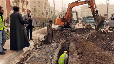 6.2 مليون جنيه لإحلال وتجديد خطوط المياه بطريق سوهاج أخميم