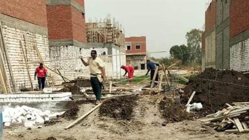 إزالة التعديات بالمنيا