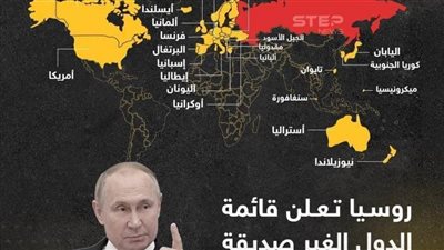 روسيا الاتحادية تعلن قائمة بالدول غير الصديقة