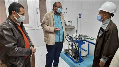 رئيس مياه سوهاج يتفقد ورش النجارة والكريتال وصيانة وتعبئة طفايات الحريق