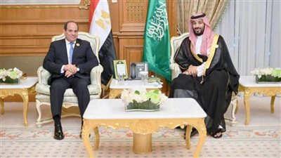 الرئيس عبد الفتاح السيسي يلتقي ولي عهد المملكة العربية السعودية