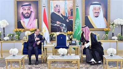 أهم 4 صور من لقاء الرئيس السيسي وولي عهد المملكة العربية السعودية