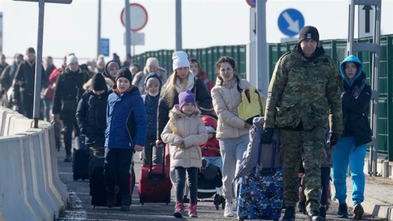 لاجئين أوكرانيين