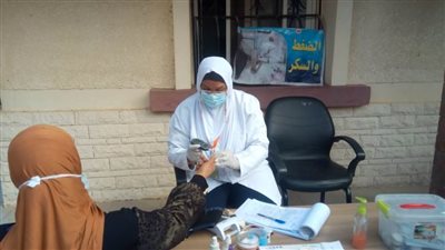 الكشف على ١٥٦٨ مواطناً فى قافلة طبية مجانية بقرية خنيزة بالبحيرة