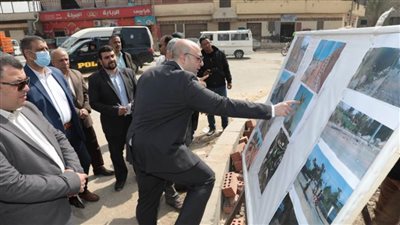 محافظ بنى سويف يتفقد الأعمال بالمحاور المرورية الجديدة 