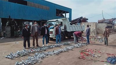 إعدام 390 شيشة تم ضبطها خلال حملات المرور بمقاهى البحيرة