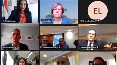 نائب وزير السياحة والآثار في اجتماع عبر الفيديوكونفرنس مع ممثلي سياحة إنجليزية