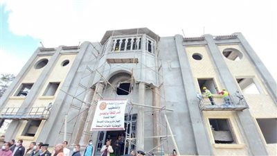 محافظ البحيرة يتفقد الأعمال الجارية بمشروع إنشاء قصر ثقافة أبوالمطامير 