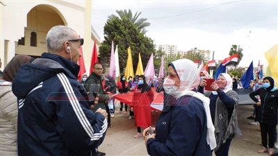 انطلاق ماراثون المشي بمشاركة 500 فتاة احتفالاً بيوم المرأة بكفر الشيخ