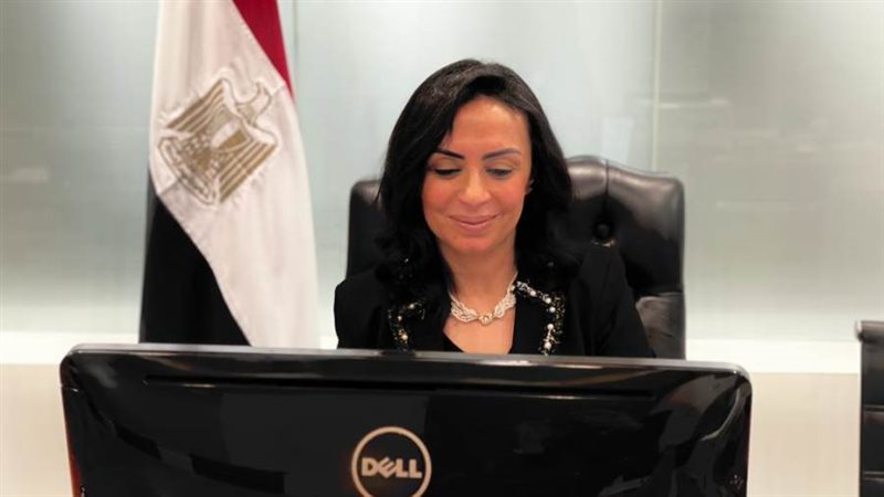 مايا مرسي خلال اللقاء