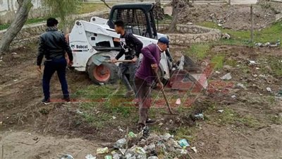 حملات نظافة مكبرة وتهذيب الأشجار بمدينة بلطيم 