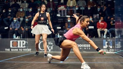 نور الشربيني تواجه اليوم تيني جيليس في دور الـ32 لبطولة بلاك بول الدولية للإسكواش 