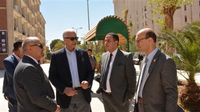 وفد جامعتي العلمين الدولية ولويزفيل الأمريكية في زيارة لكليتى الهندسة والحاسبات والمعلومات