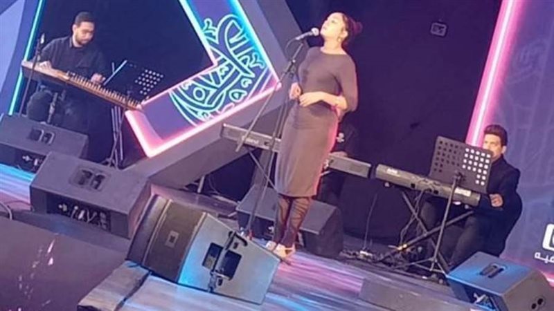 نادين عامر خلال المسابقة