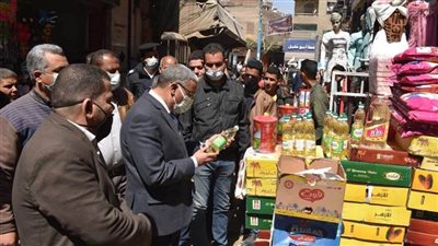 تحرير 25 مخالفة تموينية بقرية الروضة بملوي بالمنيا