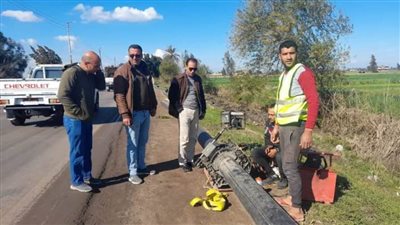 انتظام سير العمل بمشروع الصرف الصحي بكفر الشيخ