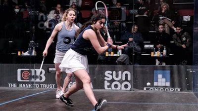 نور الشربيني آخر المتأهلات لنصف نهائي بطولة بلاك بول للإسكواش