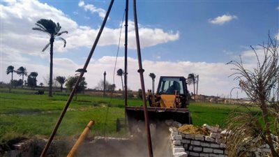 إزالة 742 حالة ضمن الموجة 19 لحملات إزالة التعديات ببني سويف 