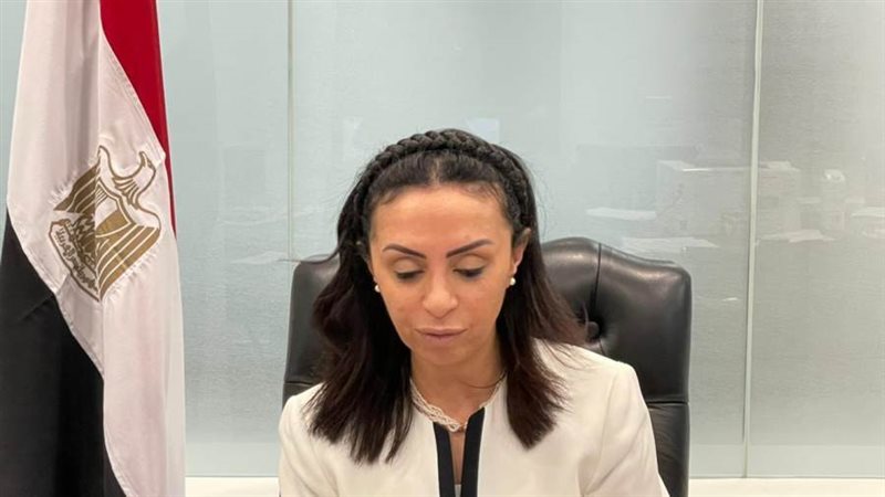 مايا مرسي خلال الاجتماع