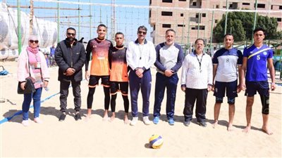 تصدر جامعات سوهاج وكفر الشيخ وأسيوط لمسابقات الكرة الطائرة الشاطئية 