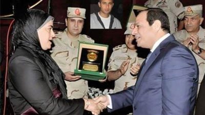 الأم المثالية لشهداء القوات المسلحة: السيسي هو درع وصمام الأمان لمصر