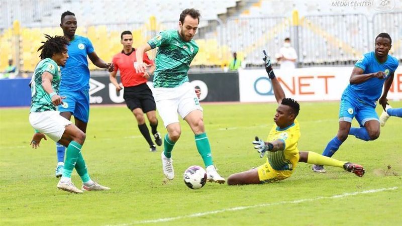 جانب من مباراة المصري