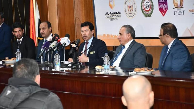 اشرف صبحي خلال المؤتمر