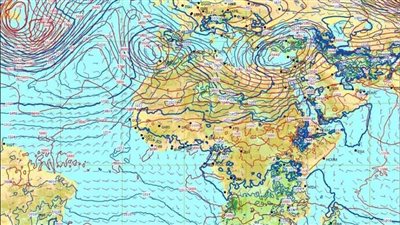 الأرصاد الجوية تحذر من منخفض جوي سطحي