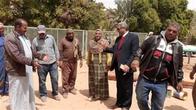 جولة تفقدية لرئيس الوحدة المحلية لمركز باريس لمتابعة تنفيذ المشروعات 