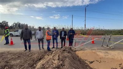 عبد الستار يتفقد مشروع الصرف الصحي بدسوق في كفر الشيخ