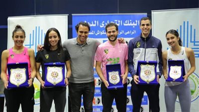 علي فرج ونوران جوهر يُتوجان ببطولة الجمهورية للإسكواش